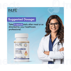 Inlife Vitamin D3 600iu Capsule 60 Inlife Vitamin D3 600iu Capsule 60