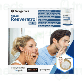 Trexgenics Natural Resveratrol 500mg Veg Capsule 30