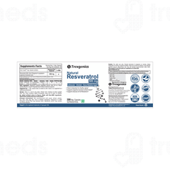 Trexgenics Natural Resveratrol 500mg Veg Capsule 30