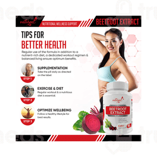 Natureal Beetroot Extract 800mg Capsule 60