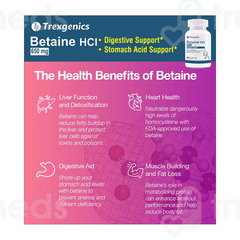 Trexgenics Betaine Hcl 650mg Veg Capsule 60