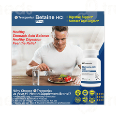 Trexgenics Betaine Hcl 650mg Veg Capsule 60