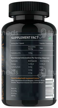 Vitaminhaat Yohimbine Hcl Pro Lean Series Veg Capsule 90