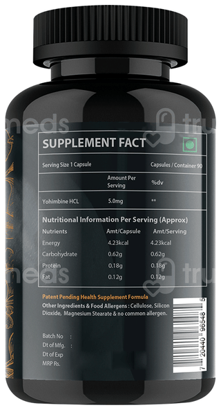 Vitaminhaat Yohimbine Hcl Pro Lean Series Veg Capsule 90