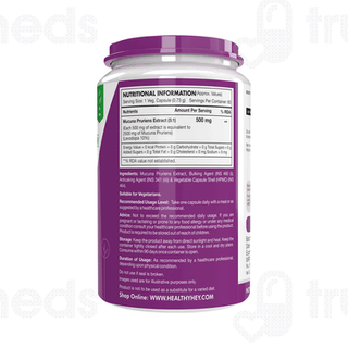 Healthyhey Nutrition Kapikachhu Mucuna Pruriens Extract Vegetable Capsule 60