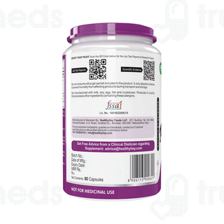 Healthyhey Nutrition Kapikachhu Mucuna Pruriens Extract Vegetable Capsule 60