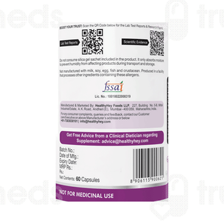 Healthyhey Nutrition Kapikachhu Mucuna Pruriens Extract Vegetable Capsule 60