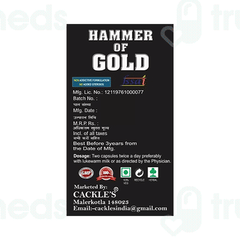 Cackles Hammer Of Gold Capsule 30 Cackles Hammer Of Gold Capsule 30