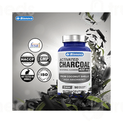Bionova Activated Charcoal 400mg Vegetarian Capsule 90
