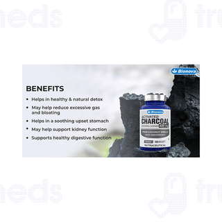 Bionova Activated Charcoal 400mg Vegetarian Capsule 90