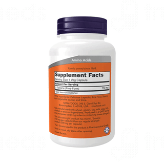 Now L Tyrosine 750mg Extra Strength Veg Capsule 90