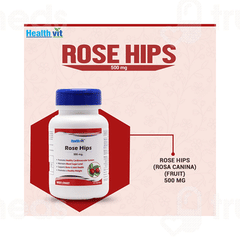Healthvit Rose Hips 500mg Capsule 60