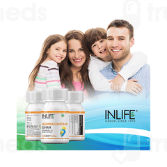 Inlife Ashwagandha Ghan 500mg Vegetarian Capsule 60