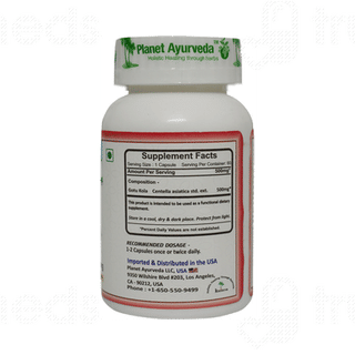 Planet Ayurveda Gotu Kola 500mg Vege Capsule 60