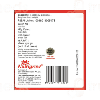 Nutrigrow L Glutamine Veg Capsule 60