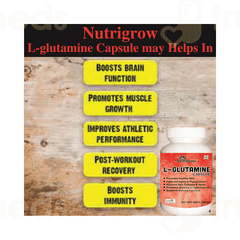 Nutrigrow L Glutamine Veg Capsule 60