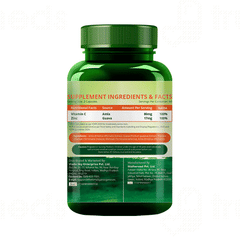 Himalayan Organics Vitamin C + Zinc Vegetarian Capsule 120