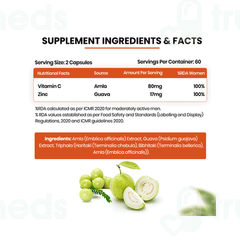 Himalayan Organics Vitamin C + Zinc Vegetarian Capsule 120