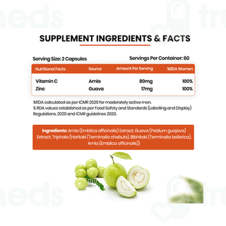 Himalayan Organics Vitamin C + Zinc Vegetarian Capsule 120