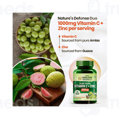 Himalayan Organics Vitamin C + Zinc Vegetarian Capsule 120