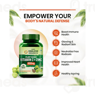 Himalayan Organics Vitamin C + Zinc Vegetarian Capsule 120