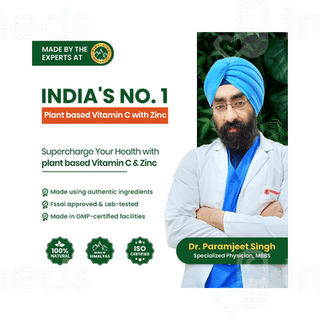 Himalayan Organics Vitamin C + Zinc Vegetarian Capsule 120