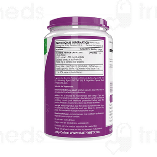 Healthy Hey Nutrition Natural Gotu Kola Vegetable Capsule 60
