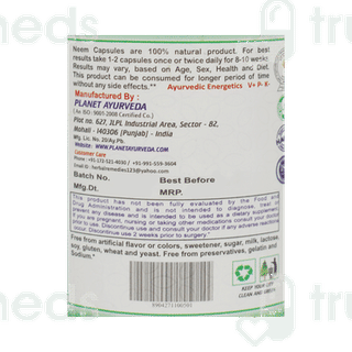 Planet Ayurveda Neem Vege Capsule 60