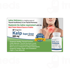 Trexgenics Kelp Extract Super Green 600mg Veg Capsules 60
