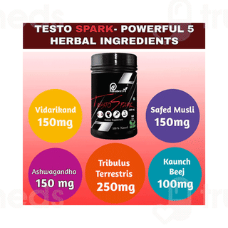 Puraberry Testo Spark 800mg Veggie Capsule 60