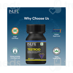 Inlife Testroid Vegetarian Capsule 60