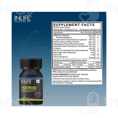 Inlife Testroid Vegetarian Capsule 60