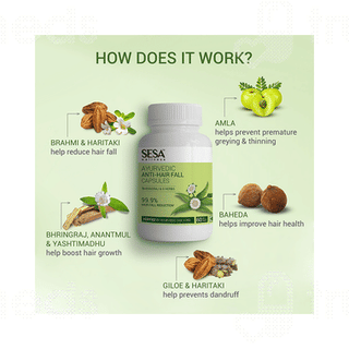 Sesa Ayurvedic Anti Hair Fall Veg Capsule 60