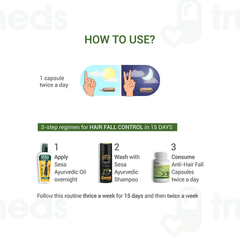Sesa Ayurvedic Anti Hair Fall Veg Capsule 60