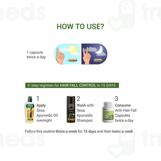 Sesa Ayurvedic Anti Hair Fall Veg Capsule 60