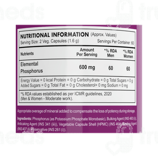 Healthy Hey Nutrition Phosphorus Vegetable Capsule 120