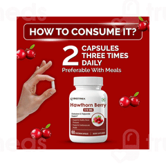 Biotrex Hawthorn Berry 510mg Veg Capsule 60