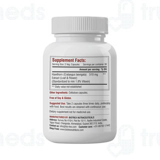 Biotrex Hawthorn Berry 510mg Veg Capsule 60