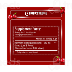 Biotrex Hawthorn Berry 510mg Veg Capsule 60