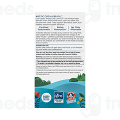 Nordic Naturals Arctic Cod Liver Oil Lemon Soft Gel 90