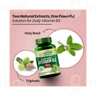 Himalayan Organics Plant Based Vitamin B3 14mg Vegetarian Capsule 120