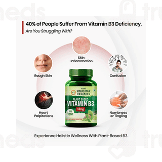 Himalayan Organics Plant Based Vitamin B3 14mg Vegetarian Capsule 120