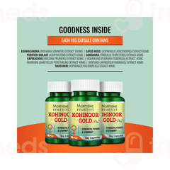 Morpheme Remedies Kohinoor Gold Plus Veg Capsule 60