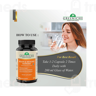 Greeniche Brain & Memory Support Vegetarian Capsule 60