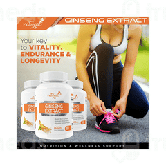 Natureal Ginseng Extract 800mg Capsule 60