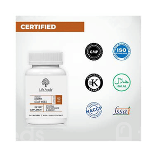 Life Aveda Premium Horny Goat Weed Veg Capsule 60