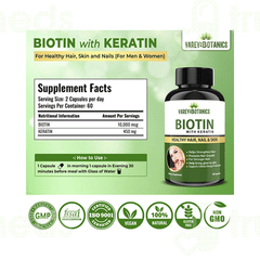 Varey Botanics Biotin With Keratin Capsule 60