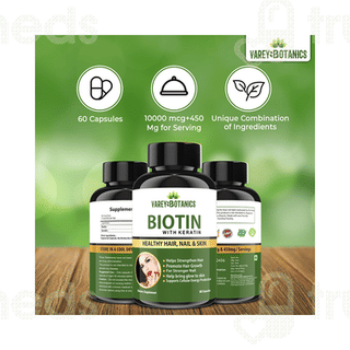 Varey Botanics Biotin With Keratin Capsule 60