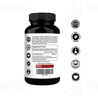 Nutrazee Korean Panax Ginseng Veg Capsule 90
