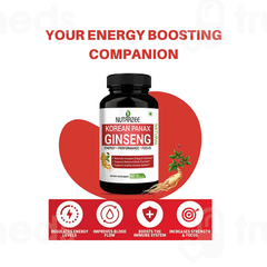 Nutrazee Korean Panax Ginseng Veg Capsule 90